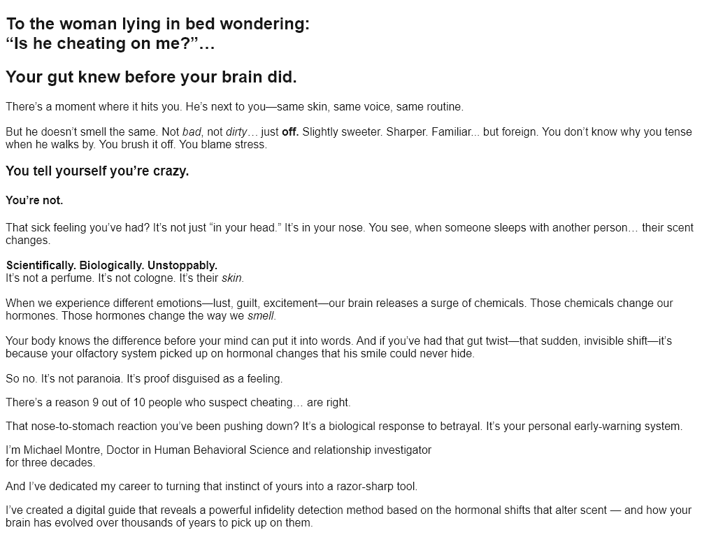 THE CHEATER’S SCENT REVIEW – THE CHANGE IS SUBTLE BUT POWERFUL