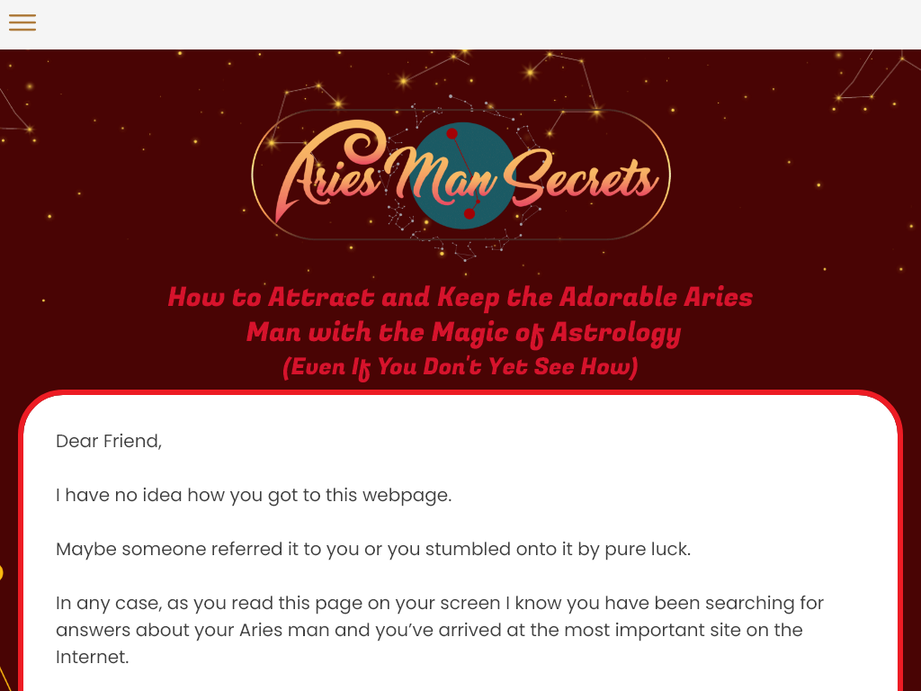 ARIES MAN SECRETS REVIEW | MY 30 DAY INVESTMENT REPORT