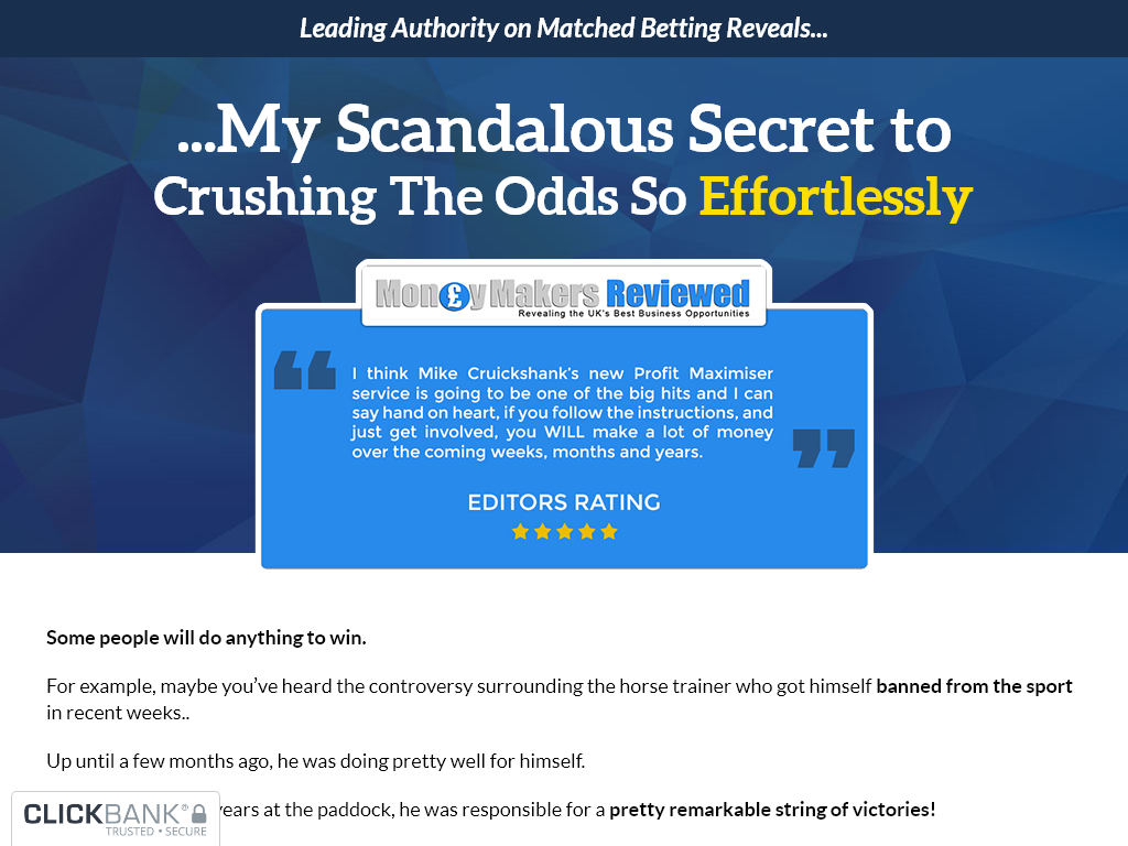 PROFIT MAXIMISER REVIEW : THE 24 HOUR SHOCK FACTOR