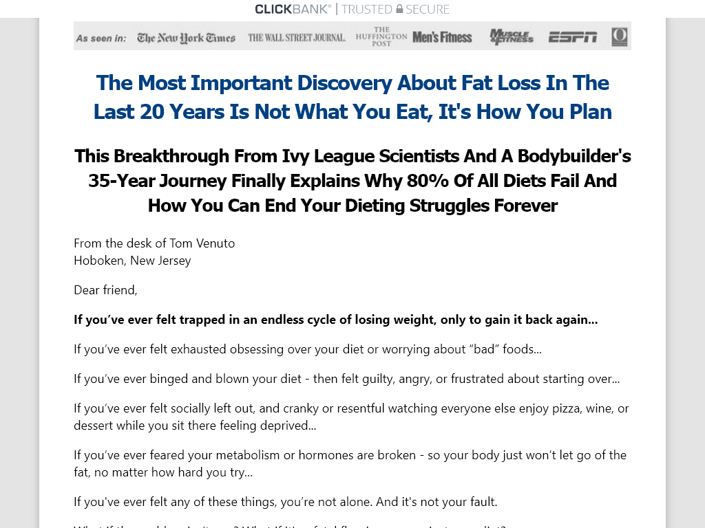 BURN THE FAT MEAL PLANNING GUIDE REVIEW : THE 7 DAY RULE YOU MUST KNOW