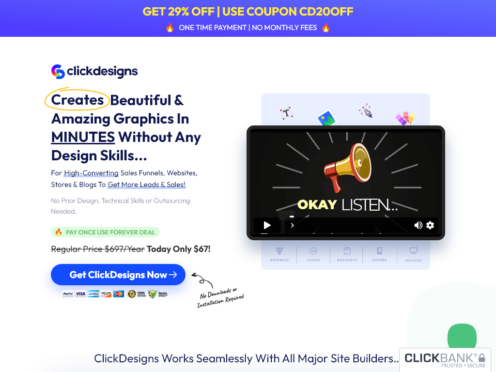 CLICKDESIGNS REVIEW : THE CHANGE VISIBLE AFTER 10 DAYS