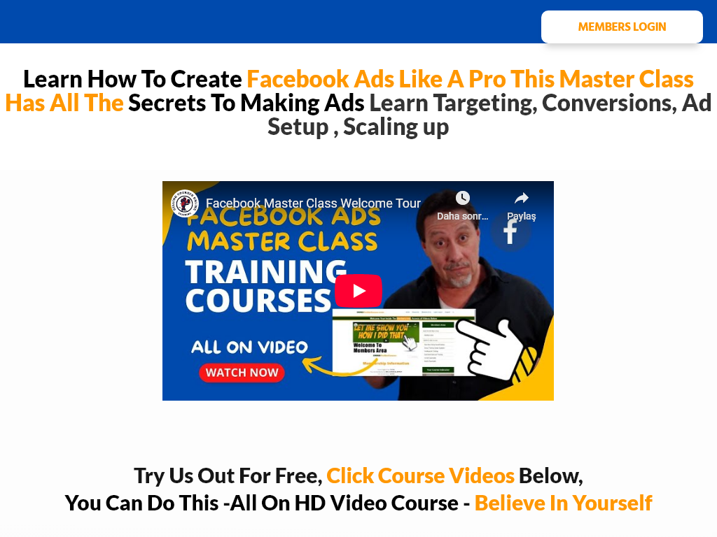 FACEBOOK MASTER CLASS REVIEW – THE ULTIMATE TEST RESULTS