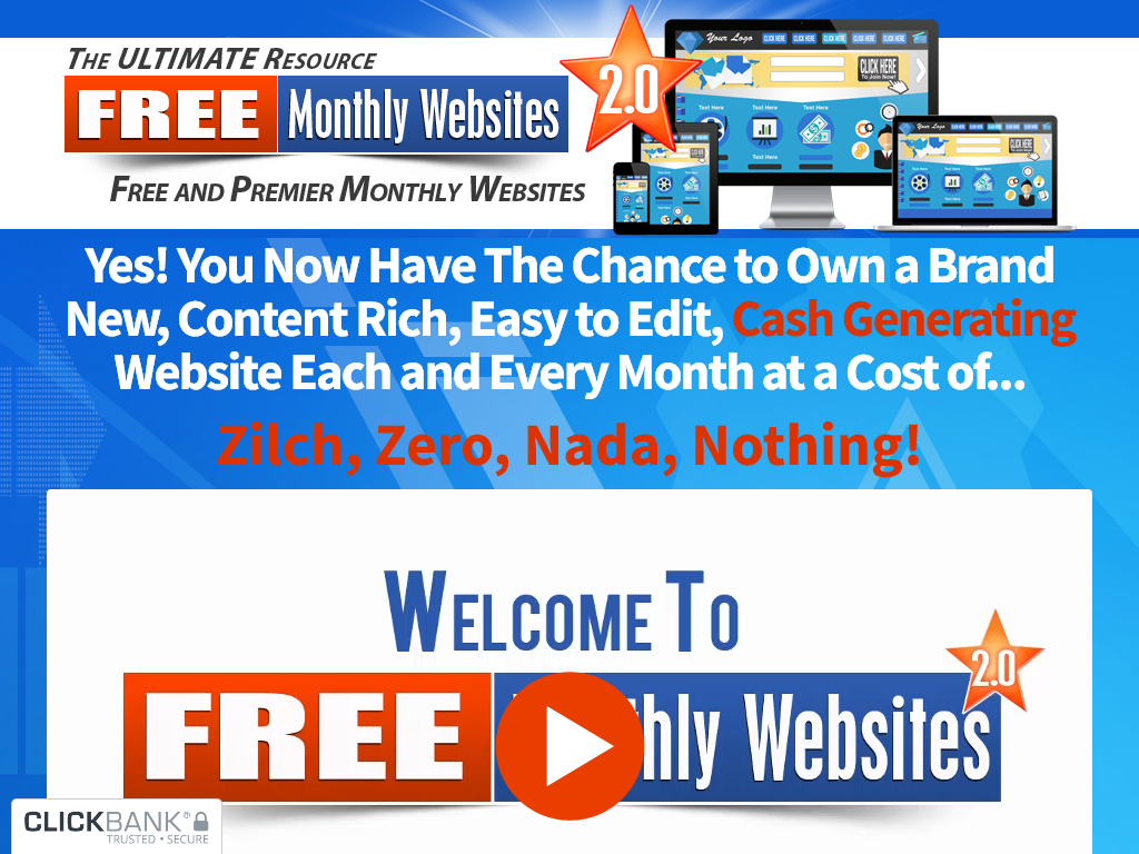 FREE MONTHLY WEBSITES 2.0 REVIEW : THE 7 DAY CHALLENGE THAT BROKE ME