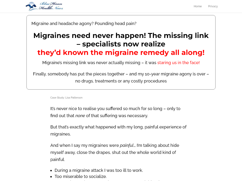THE MIGRAINE AND HEADACHE PROGRAM REVIEW : MY TAKE ON THE CLAIMS
