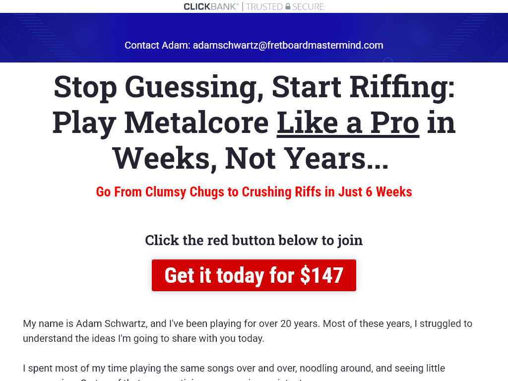 SIMPLISTIC RIFF MASTERY REVIEW – MY 4 WEEK SILENCE IS BROKEN