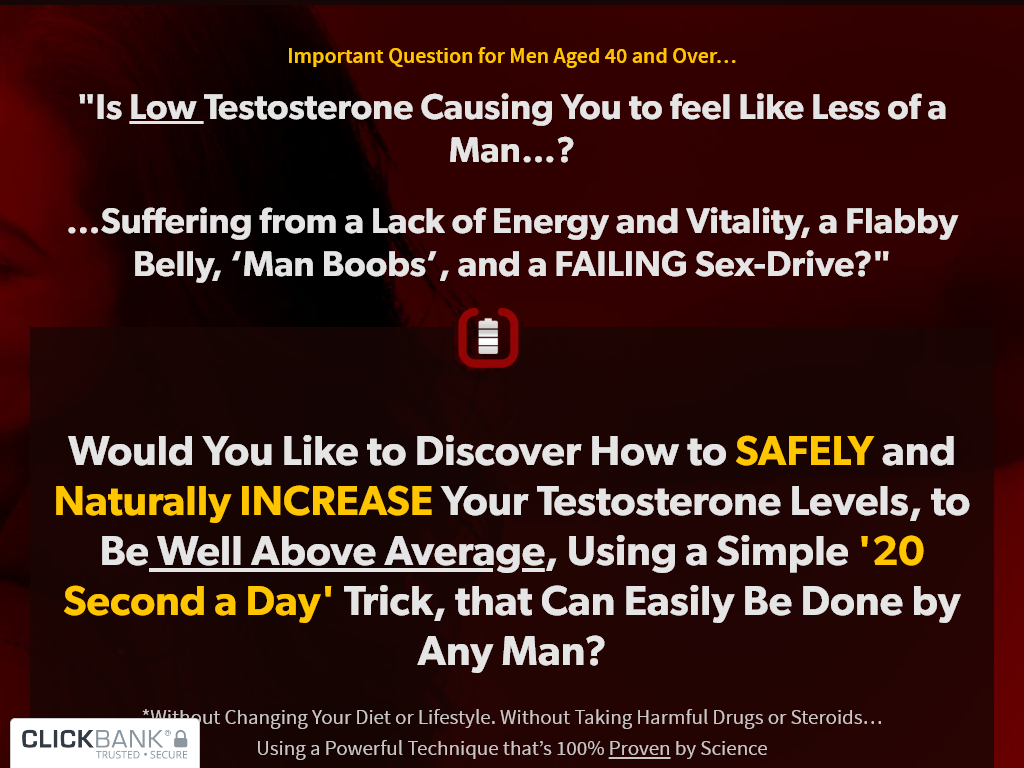THE 20 SECOND TESTOSTERONE TRICK REVIEW | WHAT THEY DON’T SAY ABOUT MONTH 2