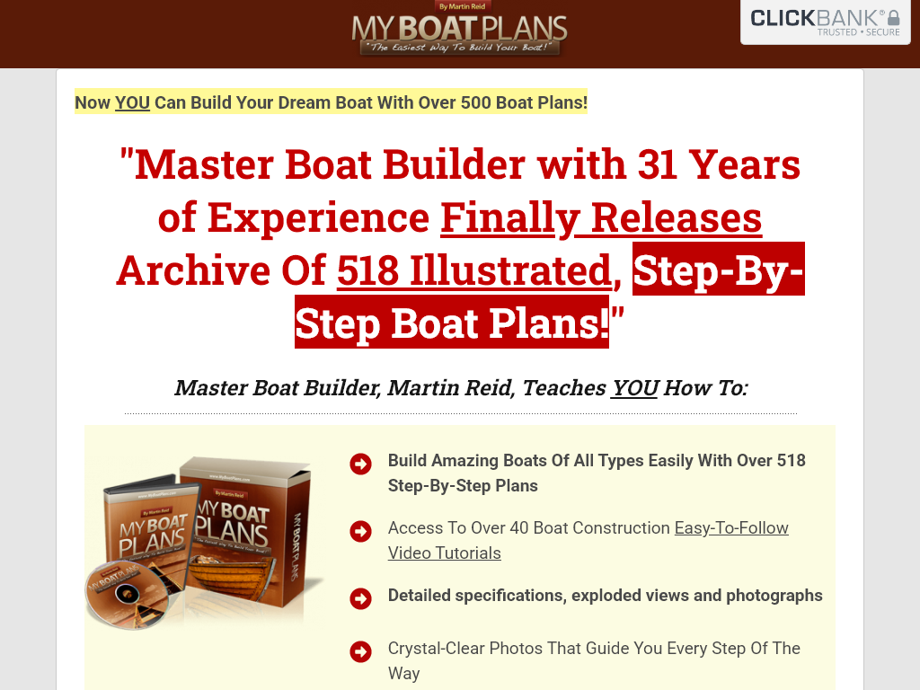 MYBOATPLANS REVIEW : MY 3 WEEK STRUGGLE IS FINALLY OVER