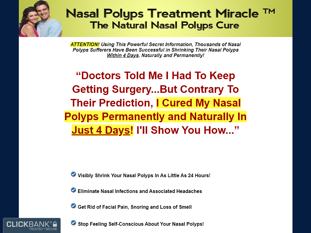 NASAL POLYPS TREATMENT MIRACLE REVIEW | MY DAILY ROUTINE TRANSFORMED?