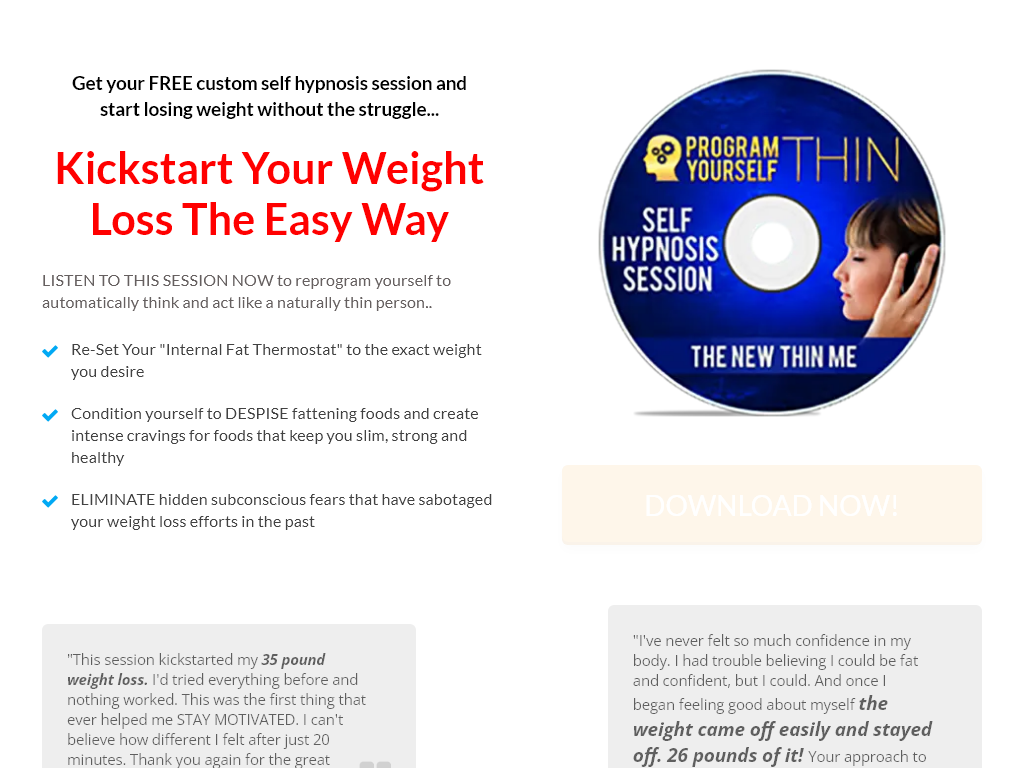 PROGRAM YOURSELF THIN REVIEW – MY 24 HOUR EXPERIENCE LOG