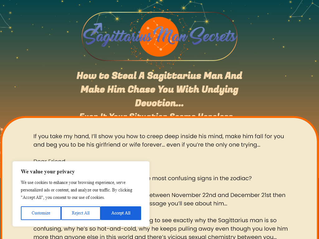SAGITTARIUS MAN SECRETS REVIEW | MY WALLET AND MIND ARE HAPPY
