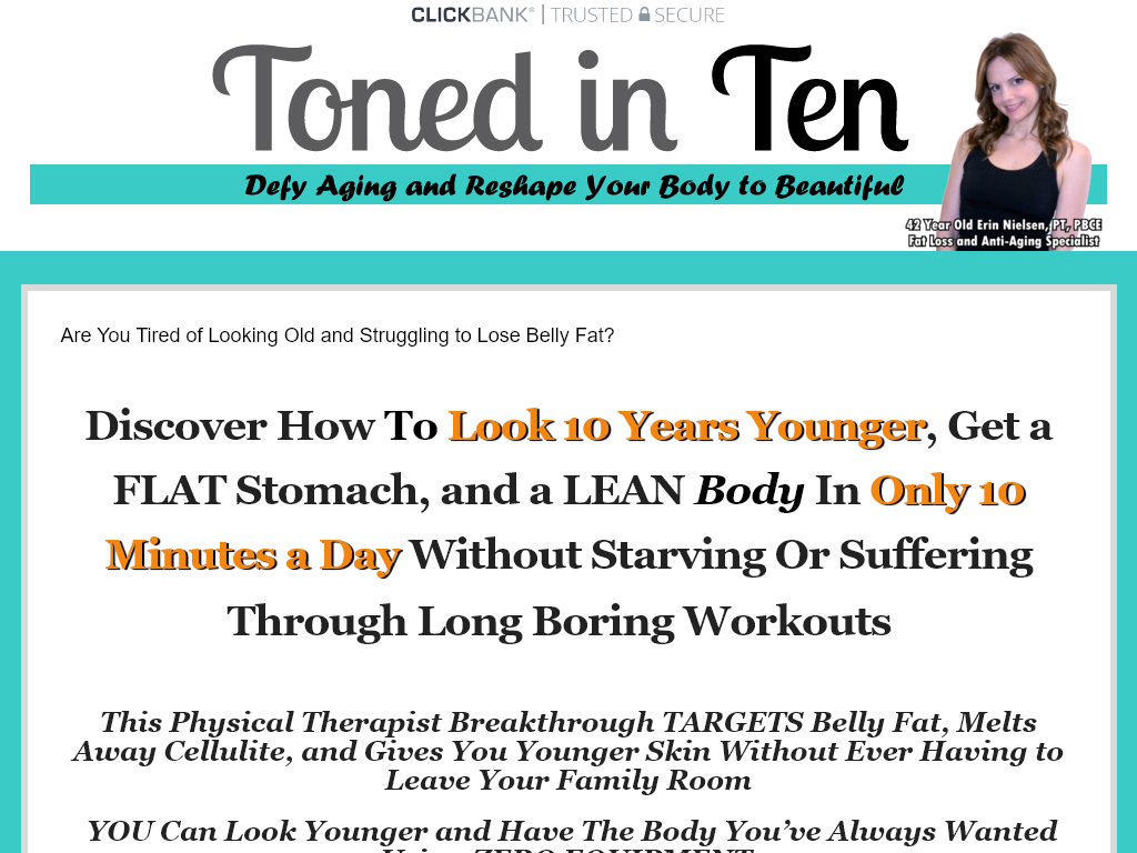 TONED IN TEN REVIEW : THE DAY I STOPPED WORRYING