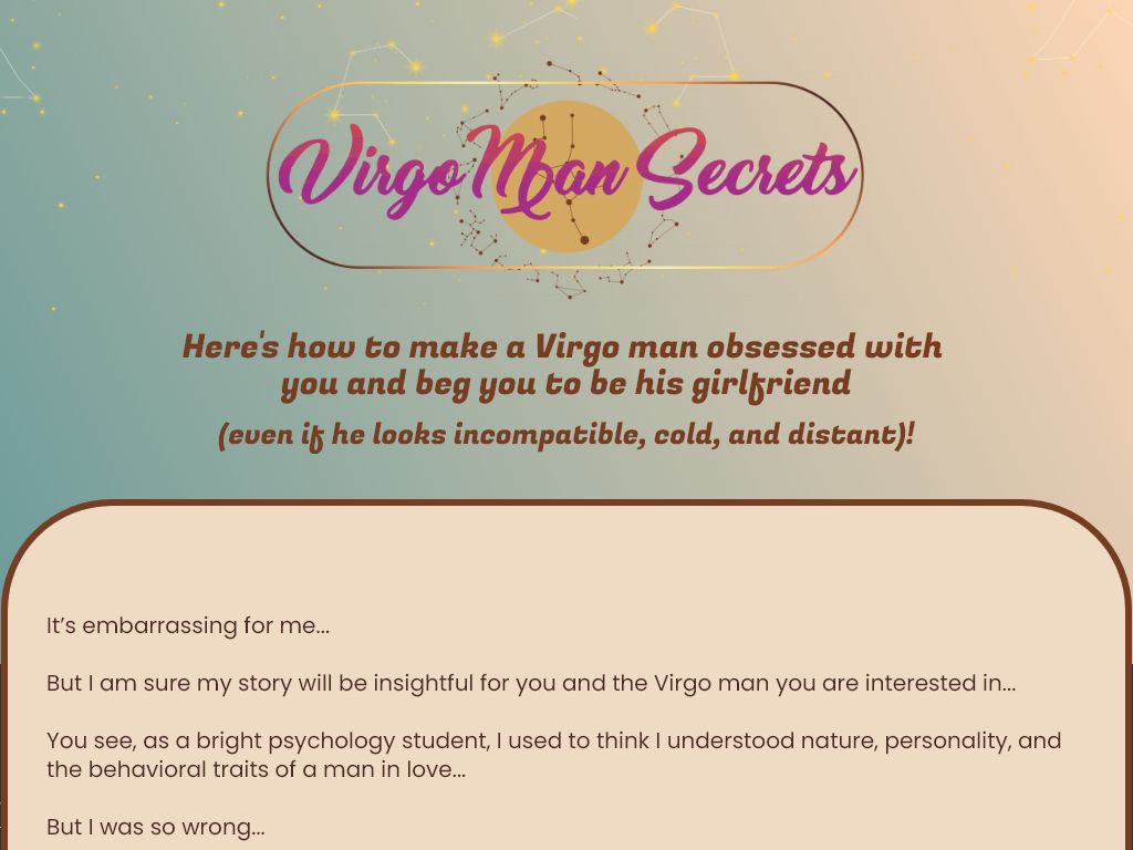 VIRGO MAN SECRETS REVIEW – AVOID THESE COMMON MISTAKES